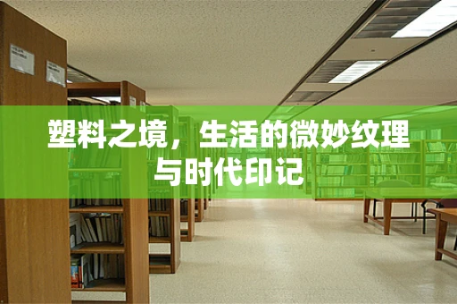 塑料之境，生活的微妙纹理与时代印记