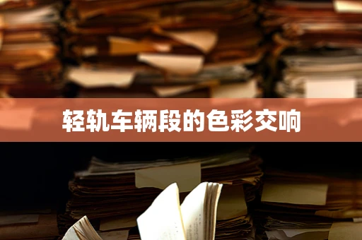 轻轨车辆段的色彩交响