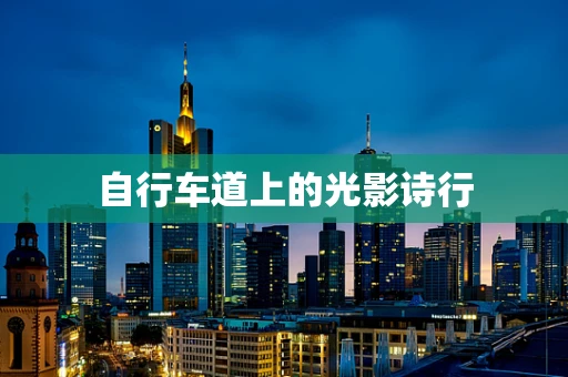 自行车道上的光影诗行
