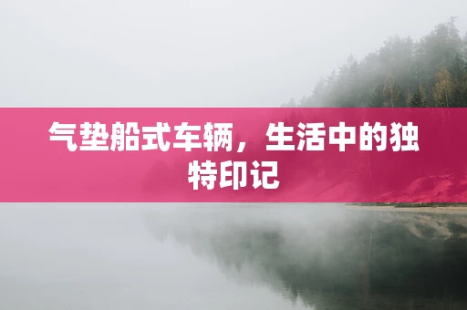 气垫船式车辆，生活中的独特印记