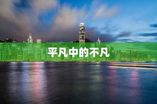 平凡中的不凡