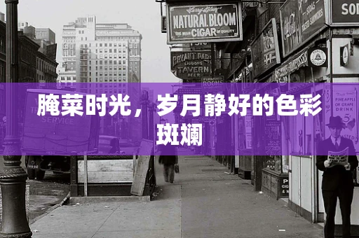 腌菜时光，岁月静好的色彩斑斓