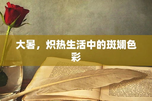 大暑，炽热生活中的斑斓色彩