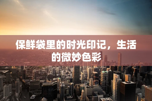 保鲜袋里的时光印记，生活的微妙色彩