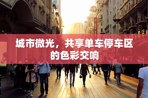 城市微光，共享单车停车区的色彩交响