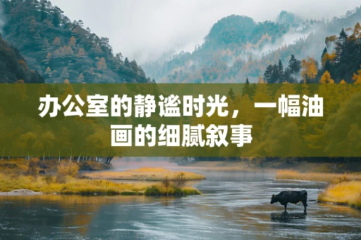 办公室的静谧时光，一幅油画的细腻叙事