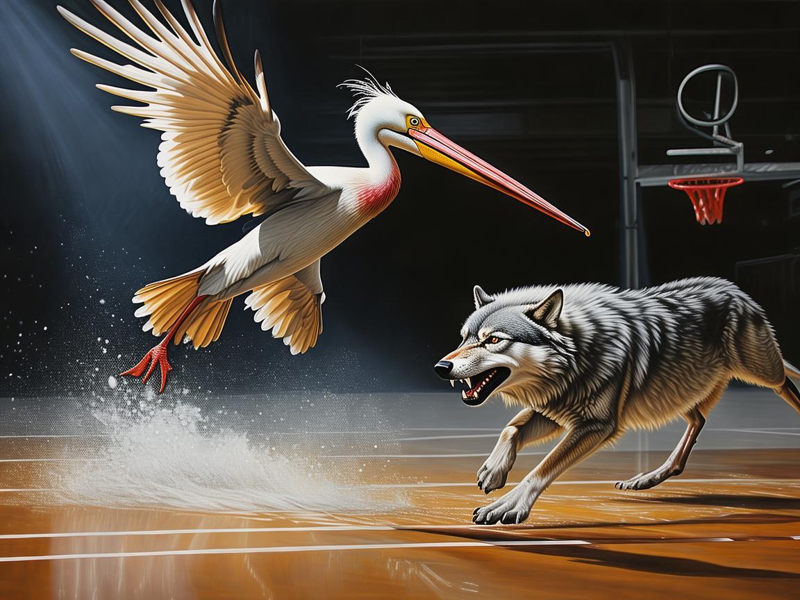 画布上的对决,森林狼与鹈鹕的NBA激情时刻 画布上的对决,森林狼与鹈鹕的NBA激情时刻